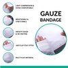 D&H Medical Pack of 36 Gauze Bandage Roll 4 Inches x 4.1 Yards with Tape - Medical Gauze Wrap for Wounds Care - Easy to Use Cotton Gauze Rolls for Hand Wrap Dressing Ankles & Knees