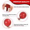 RUBFAC 65pcs 12 Inches Red Black White Balloons Kit, Black Red White Confetti Party Balloons with Ribbons for Birthday, Wedding, Baby Shower, Graduation Decorations