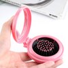 RUITASA Folding Travel Mirror Hair Brushes, Portable Round Pocket Comb and mirror folding pocket mini folding bag hair round brush cosmetic mirror for travel （small size）