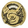 Dragon Roulette Spinner Dice DNDND 7-in-1 Fidget Spinner Metal DND Dice Set with Luxurious Gift Box for Dungeons and Dragon and Tabletop Game (Gold with Black)