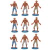 Archie McPhee Itty Bitty Werewolves - Bag of 9 Miniature Figures (Toy_Figure_Set, Soft Vinyl, Fantasy Wolf Theme)