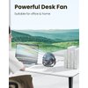 Gaiatop USB Desk Fan, 3 Speeds with Strong Airflow, 5.5 Inch Quiet Small Portable Table Fan, 90° Rotate Personal Cooling Fan For Bedroom Home Office Desktop Travel (Black)