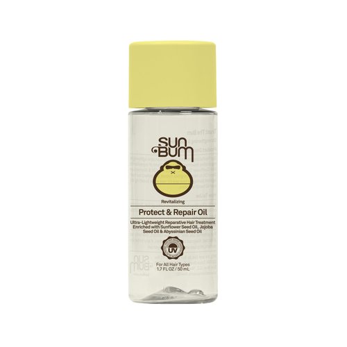 Sun Bum Revitalizing Protect and Repair Hair Oil | UV Protecting, Vegan and Cruelty Free | Enriched with Jojoba Oil | 1.7 Fl Oz