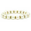 Accents Kingdom Women's Magnetic Bracelet White Tuchi Simulated Pearl Bracelet with Simulated Citrine Crystal, 7.5"