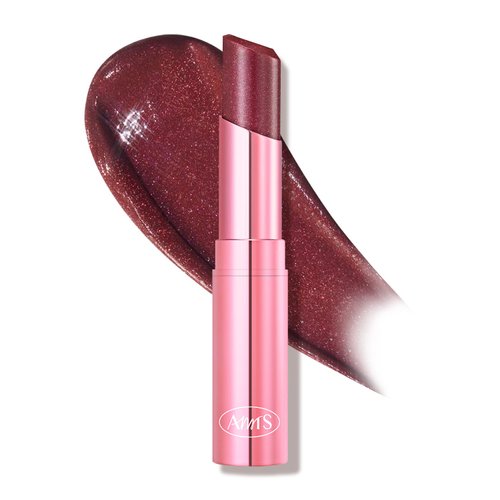 AMTS Tinted Lip Balm - Destiny | Hydrating Glitter Lipstick | Pearl Shimmering Daily Lip Makeup for dry, cracked, chapped lips | korean beauty Moisture Lip Tint
