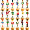 36pcs Nutcracker Cupcake Toppers Nutcracker Party Supplies Nutcracker Christmas Cupcake Picks Nutcracker Birthday Party Decorations for Christmas Party Nutcracker Soldier Party Decorations