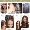 Benehair Hair Toppers for Women Real Human Hair 100% Remy Human Hair Pieces for Women with Thinning Hair Clip In 8 * 10cm Topper 10 Inch 30g Clip in Hair Extensions Golden Brown