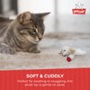 Multipet Lamb Chop Cat Plush Toy w/Catnip - Small Cat Chew Toy for All Cats - Extra Soft Plush Cat Toy - Stuffed Animal Kitten Toy for Cuddling & Playing - Cute Pet Toy (4”, Cream)