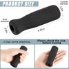 Cane Grip Replacement Cane Grip Foam Cane Handle Grip Replacement Offset Cane Grips Walking Cane Hand Grip Foam Handle for Cane Bicycle Handlebars 4.53 x 0.98 x 0.98 Inch, Black (2 Pieces)