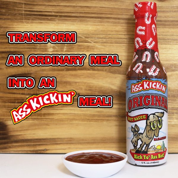 ASS KICKIN' Original Hot Sauce with Serrano and Habanero Peppers- 5 oz 3 Pack - Try if you dare! – Perfect Gourmet Gift for the Hot Sauce Fan