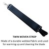 Parker’s Handmade Latigo Leather Straight Razor Strop for Sharpening Straight Razors & Knives – Made in USA – 3” x 27” (Black)