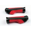 MotorToGo Red Aluminum Handlebar Gel Hand Grips W/End Cap Compatible for 2007 Buell Firebolt XB12R