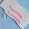 KQueenest Baby Pink Press On Nails Short Oval,Natural Round Fake Nails,Short Almond Nails Glue on,Thick Acrylic Nails Press Ons,One Color Gel Stick On Nails Set For Tiny Average Wide Nail Beds