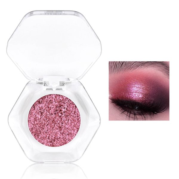 KYDA Chameleon Eyeshadow, Multichrome Metallic Finish Powder Eyeshadow, High Shinning Pigment Eyeshadow Powder, Bright Highlighter Makeup for Eyes, Lasting Blendable, 09