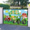 Avezano Farm Birthday Backdrop for Kids Green Grass Farm Tractor Birthday Party Decorations Farm Animals Theme Birthday Banner 70.8 x 43.3 Inch