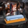 Angerstone Premium Knife Sharpening Stone–1000/6000 Grit Whetstone, Professional whetstone Sharpener stone with Slip-Resistant Silicone Base|Best wet stone|Nonslip Bamboo Base & Angle Guide