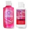 Bath and Body Works Gift Set of 10 oz Shower Gel and 8 oz Lotion (Twisted Peppermint)