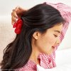 Hello Kitty x Kitsch Recycled Plastic Bow Shape Medium Hair Clips for Women, Medium Claw Clips for Thin Hair, Claw Hair Clips for Short Hair, Medium Hair Claw Clips for Women, Cute Hair Claws