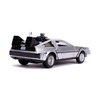 Jada Delorean DMC (Time Machine) Silver Back to The Future Part II (1989) Movie Hollywood Rides Series 1/32 Diecast Model Car