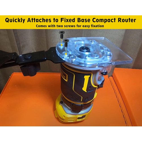 Router Edge Guide for Fixed Base Compact Router (DNP618), Straight Edge Guide for Quickly Attached to Router Fixed Base