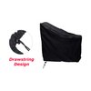 Exercise Bike Cover, Upright Indoor Cycling Protective Cover and Oxford waterproof fabric are the ideal choice for indoor and outdoor use （black）