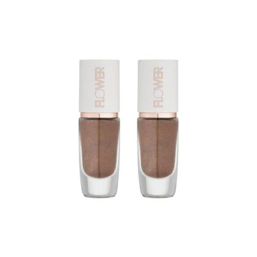 FLOWER BEAUTY Watercolor Eye Tint | Rose Water-Infused Pigmented Illuminating Liquid Eyeshadow | Fast-Drying, Long Lasting, Buildable, Blendable Eye Makeup – Twilight Wash (Pack of 2)