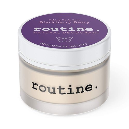 Routine Natural Deodorant Blackberry Betty (Baking Soda Free) Deo Jar | 2 Fluid Oz. Natural Deodorant | Aluminum Free Natural Deodorant For Women & Men (Cream Jar Formula)