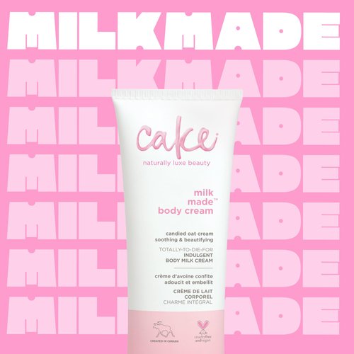 Cake Beauty, Shea Butter Body Cream Body Lotion For Women Dry Skin, Basic, Milk Made Indulgent, 7 Fl Oz