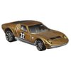 Hot Wheels Collectible Die-Cast Vintage Racing Club Vehicle - Gold Sports Car - Inspired by 1971 Lamborghini Miura SV - HRT81-4/6