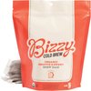 Bizzy Organic Cold Brew Coffee | Smooth & Sweet Blend | Coarse Ground Coffee | Medium Roast | Micro Sifted | Specialty Grade | 100% Arabica | Brew Bags | 4 Count | Makes 14 Cups