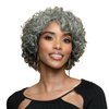 BOBBI BOSS Stunna Series MH1509 Latrice Short Curly Human Hair Wig 100% Human Hair Wigs, Unprocessed Human Hair Bundles (Natural BK)