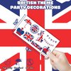 Generic British Temporary Tattoos Birthday Party Supplies Favors Decorations Super Cute 96PCS Fake Tattoos Stickers for Boys Girls School Classroom Rewards Gifts Ideal Halloween