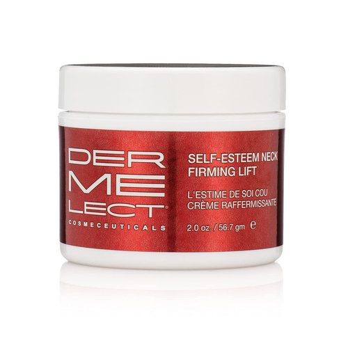 Dermelect Self-Esteem Neck Firming Lift - for Neck and Décolleté, Anti Aging Cream with AHA, BHA, Avocado Oil, Squalene Toning, Hydrating & Firming Treatment for Sagging Skin, Tech Neck 2 oz.