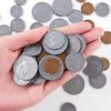 YTYOTO 100 Pcs Fake Coins for Kids Learning, 100 Quarters Plastic Play Coins for Teaching for Kids Pretend Play Store Or Cash Register