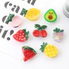Mini Strawberry Hair Clip,Acetate Hair Claw,Small Hair Clips for Women,Pack of 2