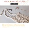 Dream Catchers, Moon Dream Catcher with Lights-Macrame Dreamcatcher Bedroom Wall Decor,Dream Catcher Girls Room Decor Teenager,Moon Gifts Dream Catchers for Boys Mom Women-Moon Catcher Boho Wall Decor