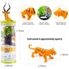 UNIQUE KIDS Mini Wild Animals 15-Pcs Figure Set | Realistic Sensory Tube Playset for Toddlers 3-5, Party Favors