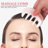 Beaupretty Hair Comb, Resin Scalp Massage Comb, Multi-Functional Hair Massager Comb for Scalp Care, Light color