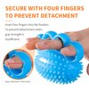 HEINALOUS Hand Grip Strengthener, Finger Exerciser Training Ball, Exercise Handball, Finger and Wrist Physical Therapy, Blue (Blue-CWQ)