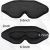 Eye Mask for Lash Extensions, Sleep Mask for Side Sleeper, Eyelash Sleeping Mask for Extensions,100% Block Out Light Sleeping Eye Mask for Women Men ,3D Sleeping Mask Adjustable Strap Ear Plugs