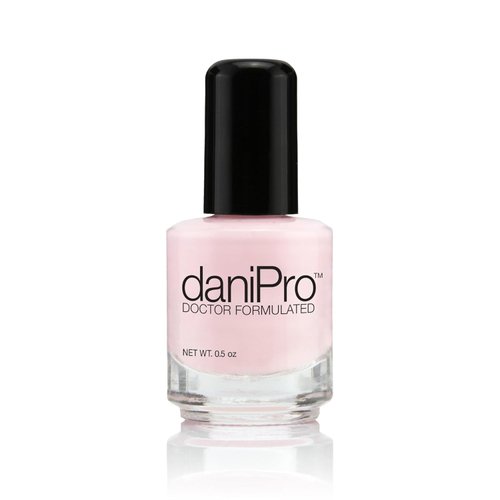 daniPro Doctor Formulated Nail Polish Love is All pink Fingernail Polish & Toenail Polish, 0.5 oz with Undecylenic Acid, Biotin & Vitamins - Vegan Formula for Healthy Nails - Manufactured in the USA