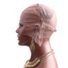 Bella Hair Full Lace Wig Cap with Adjustable Straps for Making Wigs, Medium Brown Swiss Lace with Stretch Panel at Crown (Medium Size Cap)