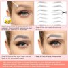 Eyebrow Tattoo Stickers 82 Pairs, 8 Sheets Eyebrow Temporary Tattoo Peel Off Sticker Waterproof 6D Hair-Like False Instant Transfer False Brows Makeup for Women, Girls | Natural Strokes, Shaping
