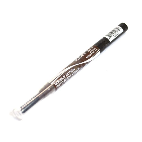 Professional Makeup Double Action Auto EyeBrow Pencil Eye Brow Waterproof BeutiYo + Free Zipper Bag (APE2874 : Medium Brown)
