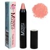Mommy Makeup Triple Sticks Lipstick & Cream Blush in Riley Love (A Pinky Peach with Shimmer) - Soft & Creamy, Moisturizing Multistick For Lips & Cheeks with Medium Coverage