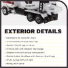 Diecast Masters Western Star 4700 SFFA Concrete Mixer Truck- White | Tandem With Mixer | 1:50 Scale Model Semi Trucks | Diecast Model by Diecast Masters 71035