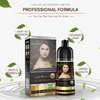Herbishh Hair Color Shampoo for Gray Hair – Magic Colors Hair in Minutes–Long Lasting–500 Ml–3-In-1 Hair Color–Ammonia-Free | (Light Brown)
