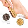 TADA Natural Beauty Foot File Callus Remover - Multi Purpose 2 in 1 Feet Pedicure Tools with Foot Scrubber, Pumice Stone