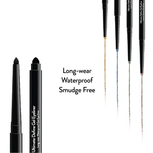 Sistar Ultimate Define Gel Eyeliner Pen Long Lasting Smudge Free Smooth Application Waterproof Liner (Rose Gold)