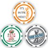 DA VINCI Golf Ball Marker Poker Chip Collection, 11.5 Gram Chips (3-Pack-A)